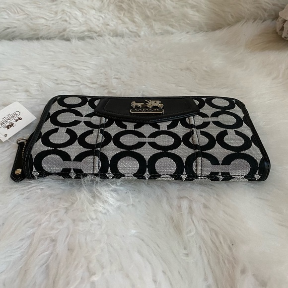 NWT Coach Madison Op Shant Accordian Zipper Wallet 45411 - Picture 7 of 13